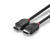Lindy cavo DisplayPort 1.2 0,5 m, Black Line