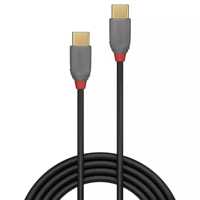 Cavo USB 2.0 Type-C a Type-C Lindy 36871 1 m Anthra Line