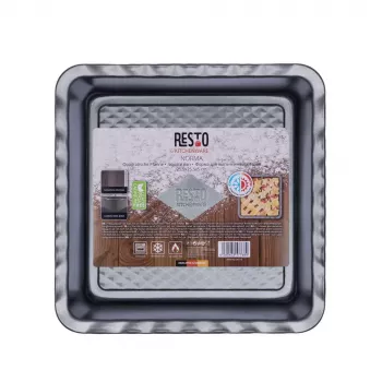 Teglia per lasagne Resto Kitchenware 96115 rettangolare acciaio al carbonio 255x255x50 mm