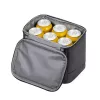 Borsa pranzo RESTO 5503 — capacità 6 L, grigio, PEVA e poliestere, compatta 190×150 mm