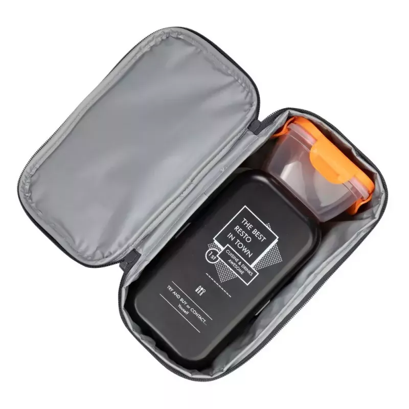Borsa pranzo RESTO 5503 — capacità 6 L, grigio, PEVA e poliestere, compatta 190×150 mm