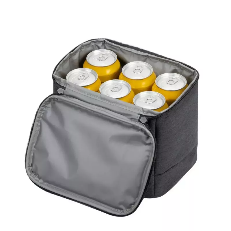 Borsa pranzo RESTO 5503 — capacità 6 L, grigio, PEVA e poliestere, compatta 190×150 mm