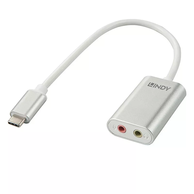 Convertitore da USB Type-C ad audio Lindy 42711