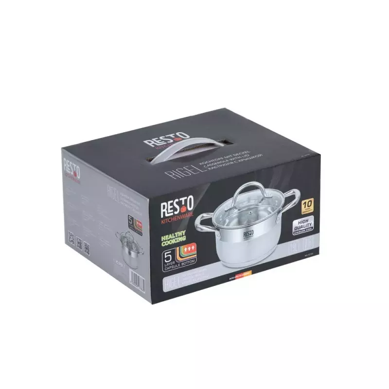 Resto Kitchenware Rigel 1,9 l casseruola rotonda in acciaio inox