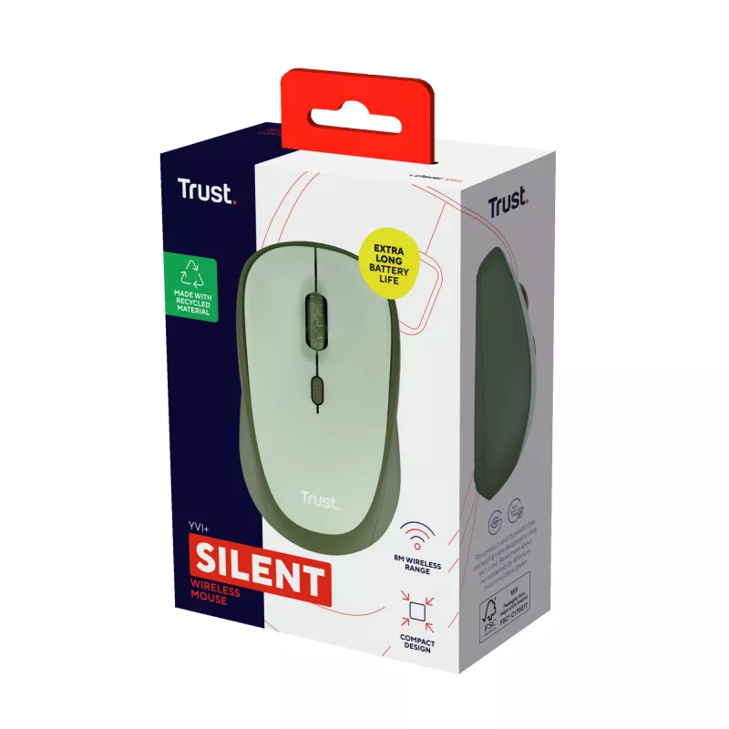 Mouse Trust Yvi+ Office per destrimani RF wireless ottico 1600 DPI