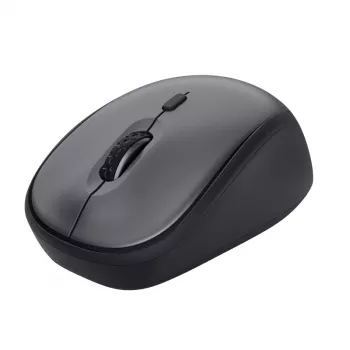 Mouse Trust Yvi+ Silent wireless, per destrimani, ottico, RF wireless, 1600 DPI, nero