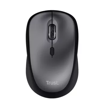 Mouse Trust Yvi+ Silent wireless, per destrimani, ottico, RF wireless, 1600 DPI, nero