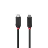 Cavo Lindy 0,5 m USB4 240W Type-C, Linea nera, 0,5 m, USB C, USB C, USB4 Gen 3x2, 40 Gbit/s, nero
