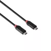 Cavo Lindy 0,5 m USB4 240W Type-C, Linea nera, 0,5 m, USB C, USB C, USB4 Gen 3x2, 40 Gbit/s, nero