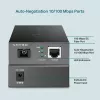 Convertitore multimediale TP-Link 10/100 Mbit/s RJ45 a 100 Mbit/s Singlemode SC WDM bidirezionale