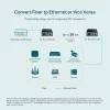 Convertitore multimediale TP-Link 10/100 Mbit/s RJ45 a 100 Mbit/s Singlemode SC WDM bidirezionale