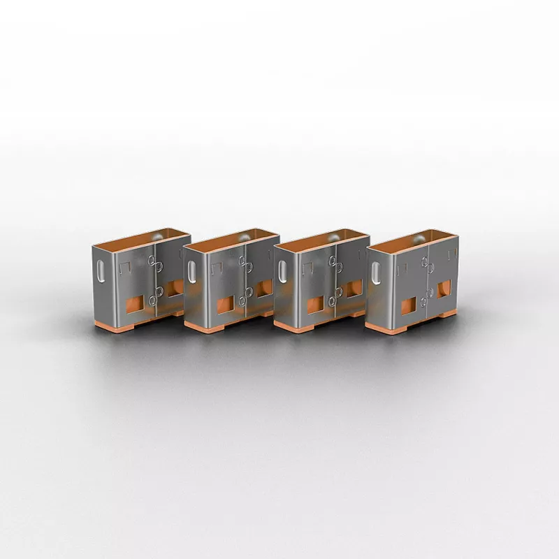 Blocco porte USB Lindy (senza chiave) - confezione da 10, codice colore: arancione