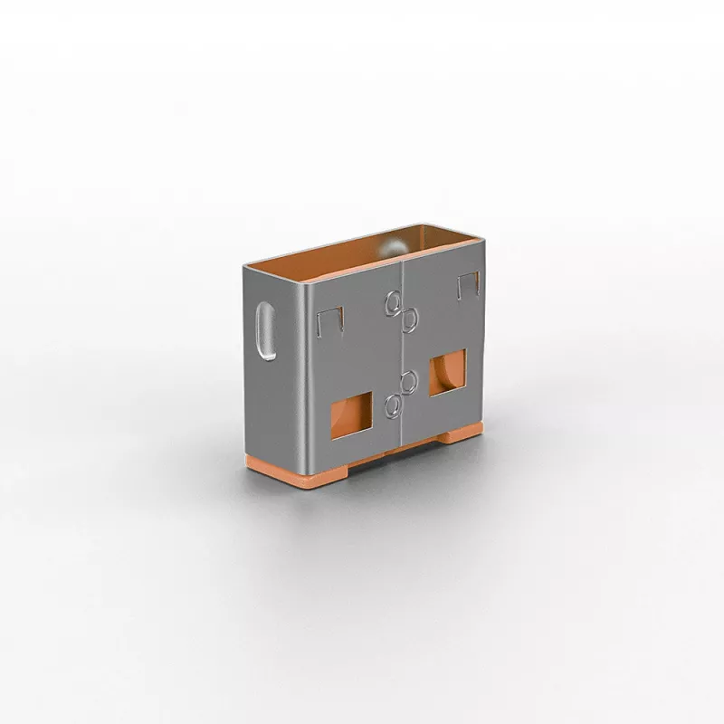 Blocco porte USB Lindy (senza chiave) - confezione da 10, codice colore: arancione