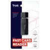 Trust Nanga 21935 lettore di schede, USB 3.1 Gen 1, Type-A, SD/microSD/MS, nero