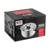 Resto Kitchenware Anser pentola rotonda 2,5 l, nera, acciaio inox