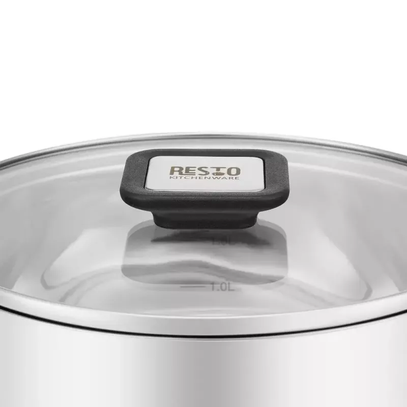 Resto Kitchenware Anser pentola rotonda 2,5 l, nera, acciaio inox