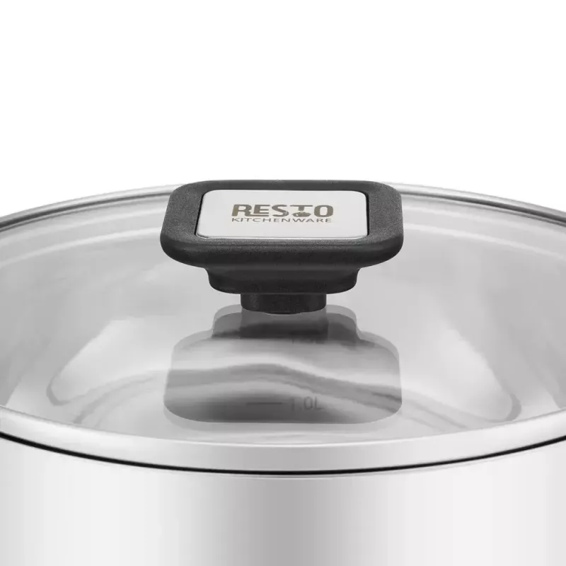 Resto Kitchenware Anser pentola rotonda 2,5 l, nera, acciaio inox