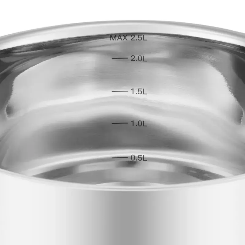 Resto Kitchenware Anser pentola rotonda 2,5 l, nera, acciaio inox