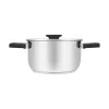 Resto Kitchenware Anser pentola rotonda 2,5 l, nera, acciaio inox