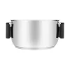 Resto Kitchenware Anser pentola rotonda 2,5 l, nera, acciaio inox