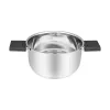 Resto Kitchenware Anser pentola rotonda 2,5 l, nera, acciaio inox