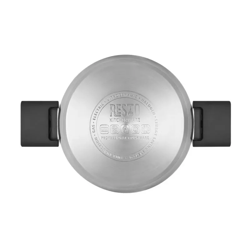 Resto Kitchenware Anser pentola rotonda 2,5 l, nera, acciaio inox