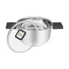 Resto Kitchenware Anser pentola rotonda 2,5 l, nera, acciaio inox