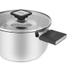 Resto Kitchenware Anser pentola rotonda 2,5 l, nera, acciaio inox