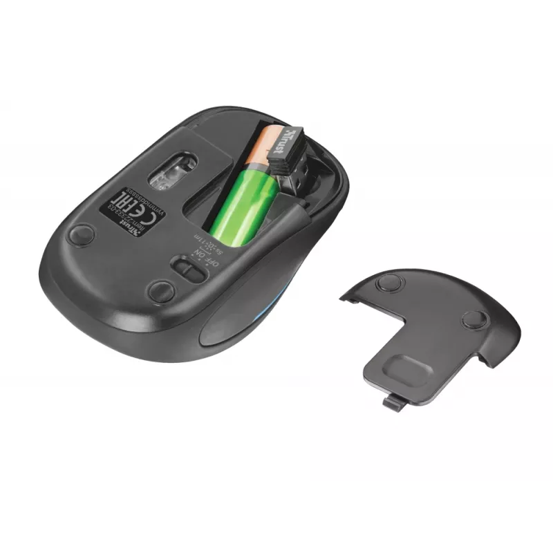 Mouse Trust Yvi FX Office ambidestro RF wireless ottico 1600 DPI