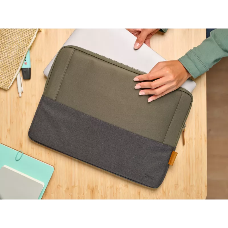 Custodia sleeve Trust Lisboa 40,6 cm 16 pollici verde