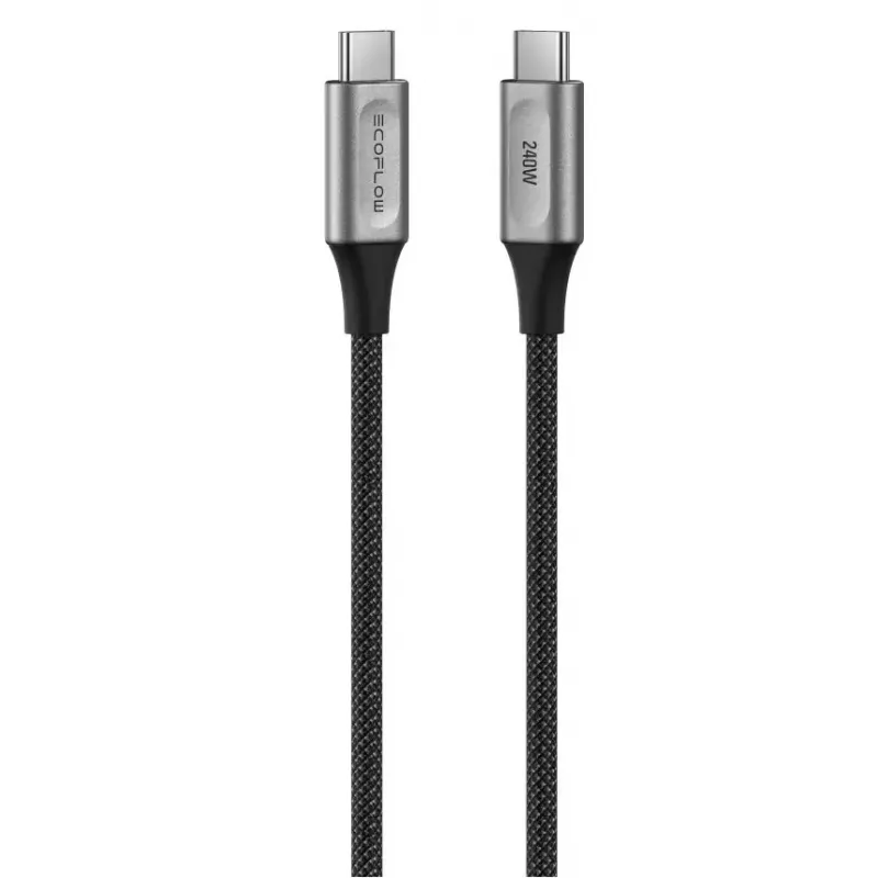 Cavo USB-C a USB-C EcoFlow EFA-240W-C-C-CABLE-EU, 240 W, treccia in nylon