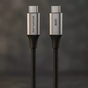 Cavo USB-C a USB-C EcoFlow EFA-240W-C-C-CABLE-EU, 240 W, treccia in nylon