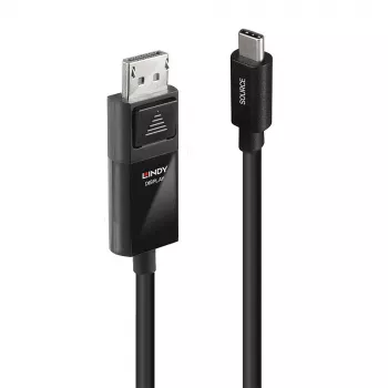 Cavo adattatore Lindy 2 m USB Type-C a DP 4K60 con HDR