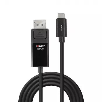 Cavo adattatore Lindy 2 m USB Type-C a DP 4K60 con HDR