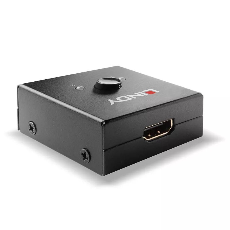 Lindy 38336 switch HDMI bidirezionale a 2 porte 18G, 18 Gbit/s, da scrivania