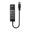 Hub USB e convertitore Gigabit Ethernet Lindy 43176