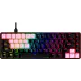 Set copritasti HyperX Rubber Keycaps accessorio gaming rosa layout US per switch HyperX e stile Cherry MX