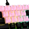 Set copritasti HyperX Rubber Keycaps accessorio gaming rosa layout US per switch HyperX e stile Cherry MX