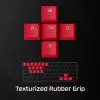 Set copritasti HyperX Rubber Keycaps accessorio gaming rosa layout US per switch HyperX e stile Cherry MX