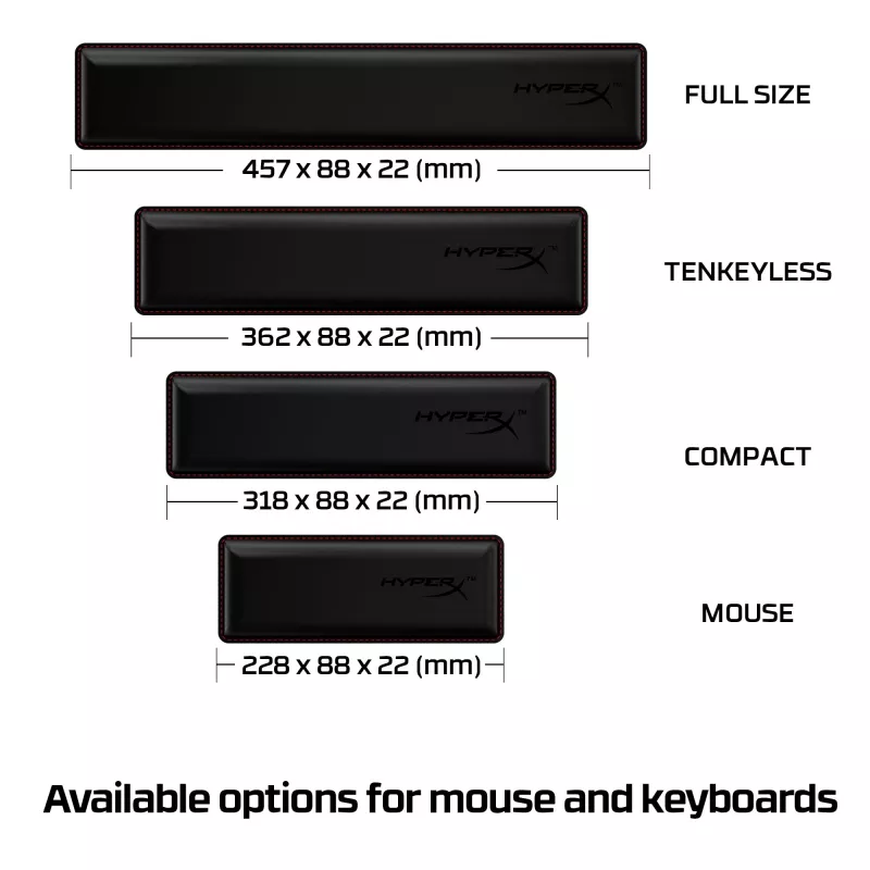 Poggiapolsi HyperX - tastiera - full-size