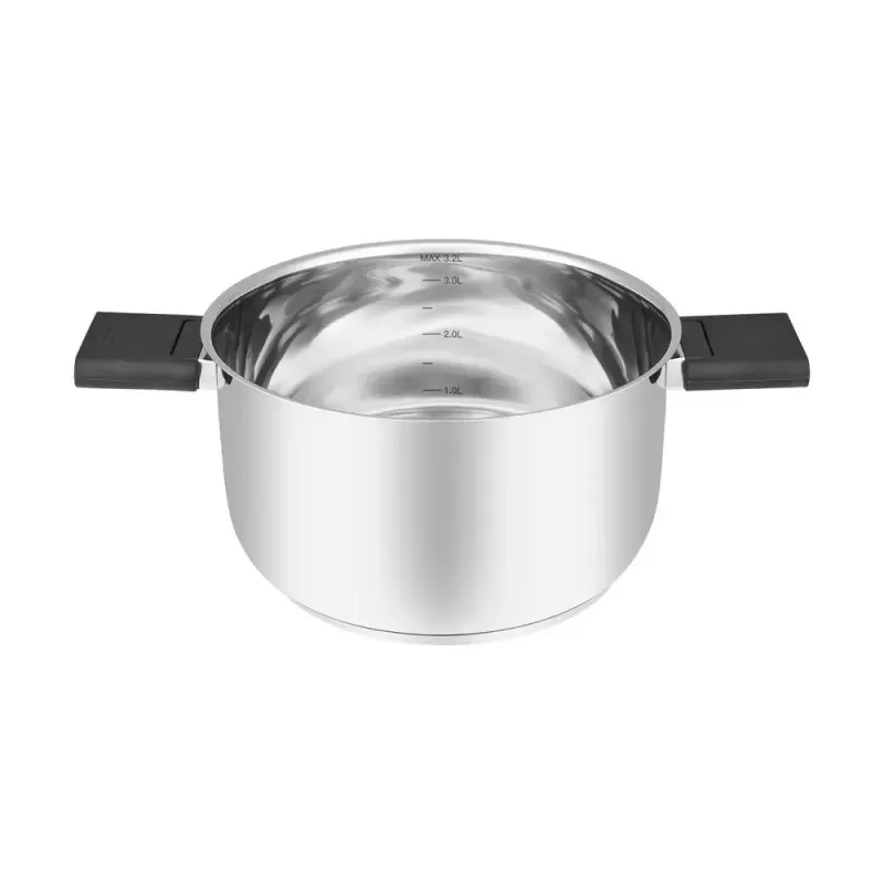 Resto Kitchenware Anser 3,2 L rotondo acciaio inox nero