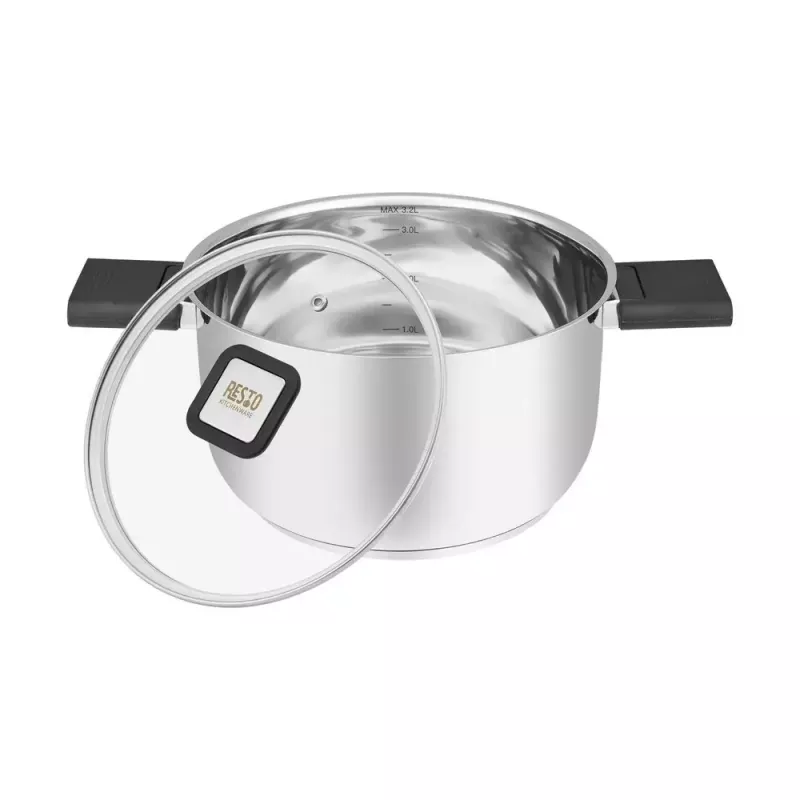 Resto Kitchenware Anser 3,2 L rotondo acciaio inox nero