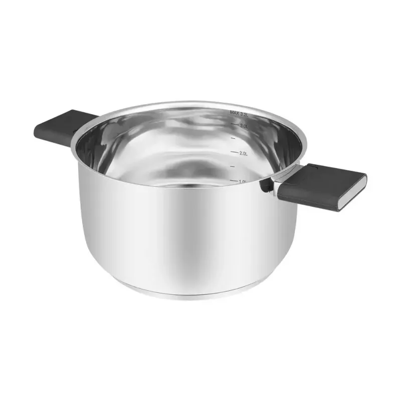 Resto Kitchenware Anser 3,2 L rotondo acciaio inox nero