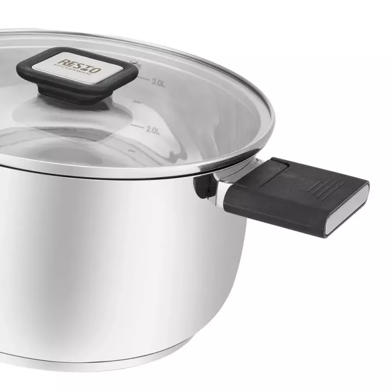 Resto Kitchenware Anser 3,2 L rotondo acciaio inox nero