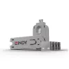 Blocco porte Lindy USB Port Blocker confezione da 4 codice colore bianco