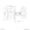 Neomounts WL40-540BL12 supporto TV da parete 32-55 pollici - full-motion - montaggio semplice