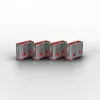 Blocco porte Lindy USB Port Blocker confezione da 4 codice colore rosa
