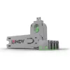 Blocco porte Lindy USB Port Blocker confezione da 4 codice colore verde
