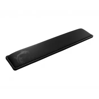 MSI VIGOR WR01 poggiapolsi per tastiera 'nero con iconico design a drago, memory foam infuso con gel refrigerante, base in gomma antiscivolo, forma inclinata, accessorio per tastiere della serie VIGOR, compatibile con la maggior parte delle tastiere da gaming'