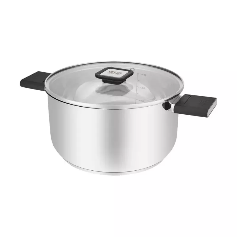 Resto Kitchenware Anser 4,4 L rotondo nero acciaio inox